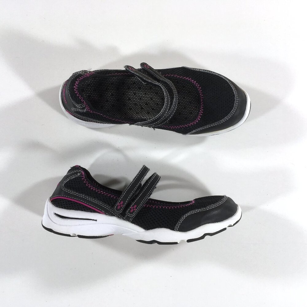 L.L. Bean Mary Jane Shoes Womens Size 6 Wide Black Mesh
